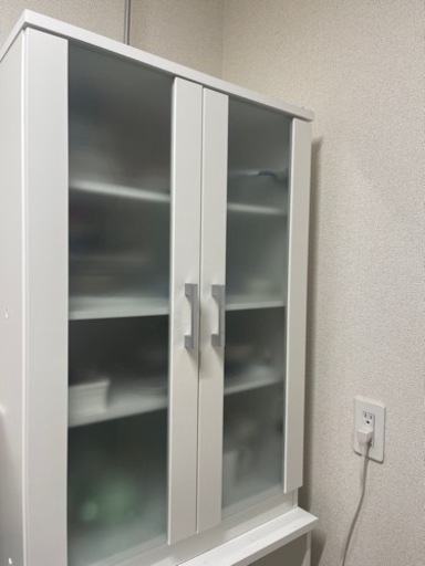 ニトリの食器棚レジューム　ホワイトお譲りします