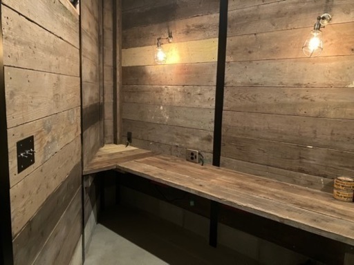 （カフェ板・古材）サイズ違い21枚まとめてご購入頂ける方。ガレージの壁等にどうぞ