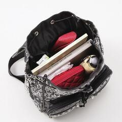 【新品】刺し子ゴブラン風リュック　定価￥2178の画像