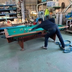 ビリヤード台🎱競技用サイズ9フィートの画像