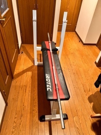 アイロテック　ベンチ、バーベルシャフト、カラー