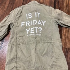 140 H&M ミニタリーアウターの画像