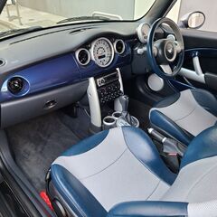 BMWミニ　チェックメイト　特別仕様車　H18　車検5/11　走行73000ｋ　専用ブルーハーフレザーシート＆専用ハンドル　専用17AW　キセノン＆フォグ　ETC　禁煙車の画像