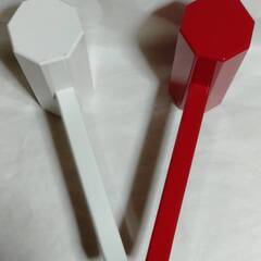 中古 紅白木槌 鏡割り 鏡開き 樽酒割り慶事 お祝い 