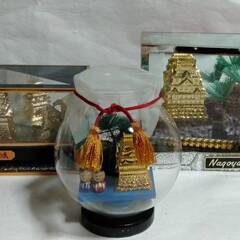 中古 名古屋城 金のしゃちほこ等 お土産3点セット 昭和レトロ ...