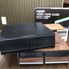 2個セット　収納ケース　VHS ベータ　ビデオテープ用　収納ケー...
