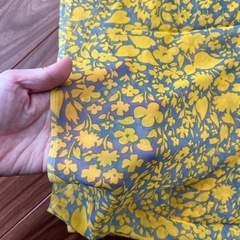 柄　黄色　布　ハギレの画像