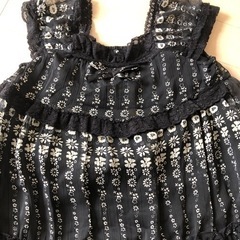 美品☆女児　シフォンワンピース　チュニック　可愛い　おでかけ　入学式　発表会　サイズ120の画像