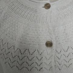 生成り綿麻カーディガン　新品の画像
