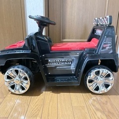 子供用電動ミニカー 電動乗用ラジコンカー ハマー ブラックの画像