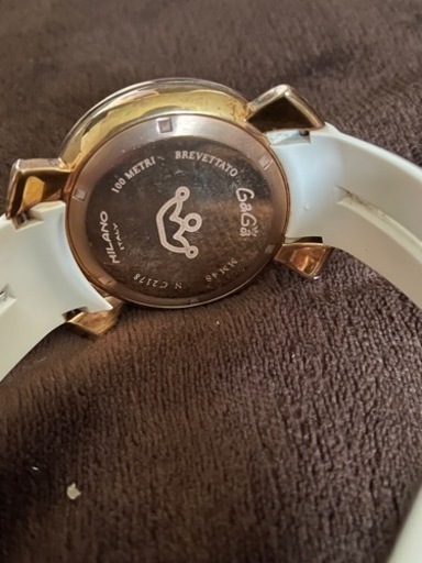 GAGA MILANO クロノグラフ　MM48 ホワイトベルト