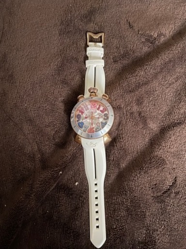 GAGA MILANO クロノグラフ　MM48 ホワイトベルト