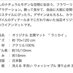 玄関マット【受け渡し予定者決定】の画像