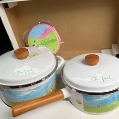 エジリー ホーロー鍋セットの画像