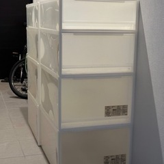 【中古】無印クローゼットケース（引き出し式）3サイズ