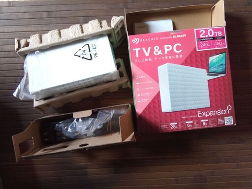 デジタルストレージ容量 2 TB　TV ・ PC向け