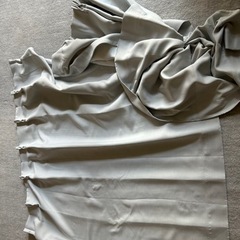 カーテン グレー 状態〇フック付きです