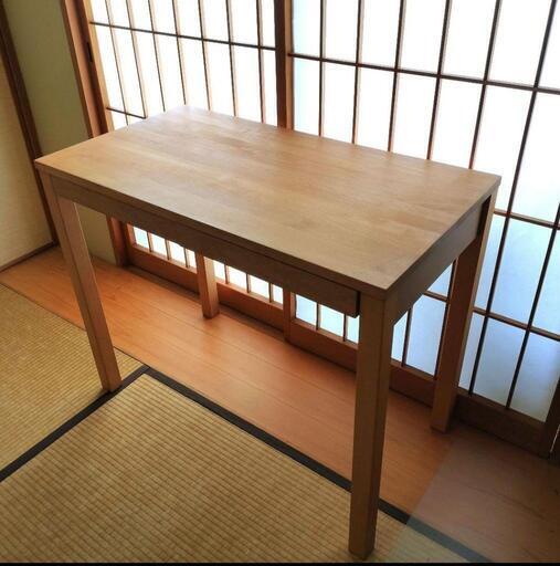 【取引成立】パソコンデスク　学習机　天然木