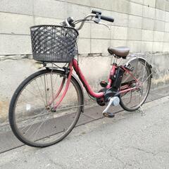 R5057 電動アシスト自転車 2012年パナソニック ViVi DX 充電器 バッテリー 鍵1本付 電動自転車