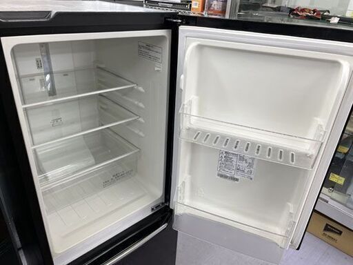 冷蔵庫 150L 2017年製 2ドア ハイセンス 天板キズ多数 Hisense 黒 100Lクラス HR-D15AB 札幌市手稲区