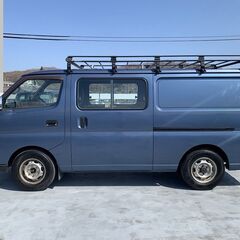 H20キャラバンバン切替4WD.ディーゼルターボ.ルーフキャリア付き.6人乗り！車検R6.3まであり！の画像