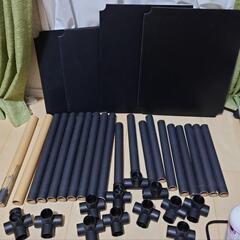 ダイソー　組み立て紙管ラックの画像