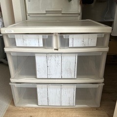 ３段チェスト　洋服ダンス　タンス　収納　収納ケース　プラスチック...