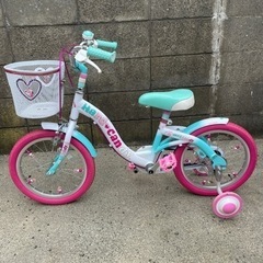自転車 子供用 16インチ 女の子 ハート