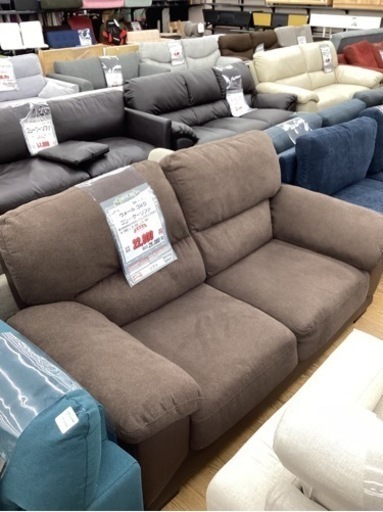 KD-6【新入荷　リサイクル品】ニトリ　ウォール3KD 3シーターソファ　ブラウン