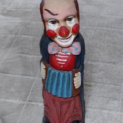 スペイン 木彫り人形 ワインケース ピエロ