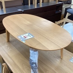 KK-117【新入荷 リサイクル品】無印良品 ラウンドテーブル タモ無垢材