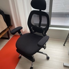 [幅72/座面高45～53] オフィスチェア メッシュ フットレ...