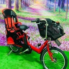 ➃ 5111子供乗せ電動アシスト自転車ブリヂストン3人乗り対応20インチ