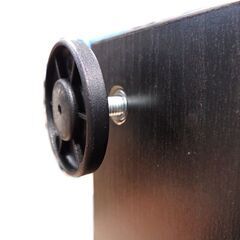 新札幌発 IKEA/イケア テレビ台 ローボード ダークオーク系 MOSJO/モーショー テレビボード 幅90×奥行40×高さ39cm No.1677の画像