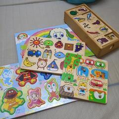 ひらがな積み木、パズル