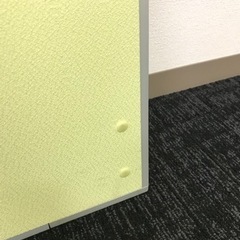 パーテーション ③　2つ セット　間仕切り　ついたて　オフィス  グリーン　脚なしの画像