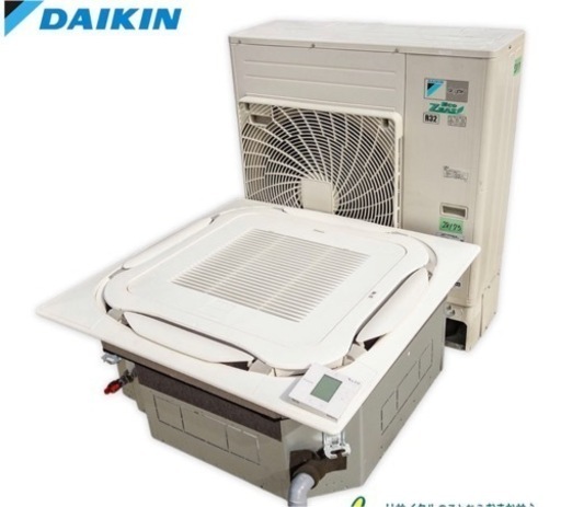 1台　DAIKIN ダイキン 天井カセット形 天カセ パッケージエアコン 6馬力 FHCP160EM RZRP160BD 2021年製 中古 3相200V 冷房 暖房 空調