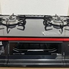 パロマ_2口ガスコンロ_高級シリーズ（グランドシェフ）炊飯鍋、備品付