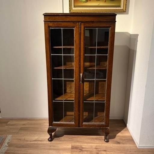 アンティーク ガラスキャビネット