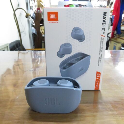 JBL 完全ワイヤレスイヤホン WAVE100TWS ブルー Bluetooth │江別市のリサイクルショップドロップ