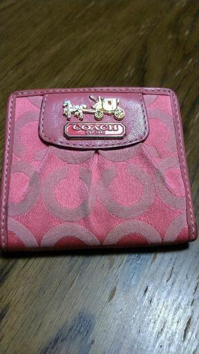 中古　　コーチ２つ折財布