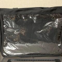 痛バッグ 黒 A4 トートバッグ イベント オタ活 通学 缶バ 大容量 K1の画像