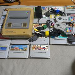 スーパーファミコンとカセット２３本。