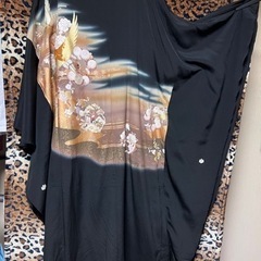 留袖リメイクワンピース①の画像