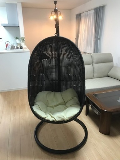オシャレなハンギングチェア(卵型)⸜‪‪‪‪‪︎?⸝‬‪‪【予定者確定】
