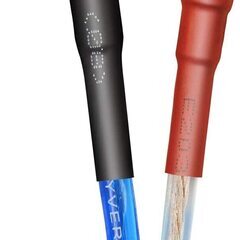 【即日・手渡し可】【バナハリ/シングル】 青 2本セット 【バナナプラグ加工済】【WYVERN AUDIO】バナナプラグ：24k金メッキ 純銅 スピーカー ケーブル 完成品ハンダ済み (バナナプラグ⇔針プラグ) (3m)の画像