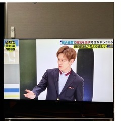 【極美品・使用時間/少ない】SHARP／Android テレビ・60インチの画像