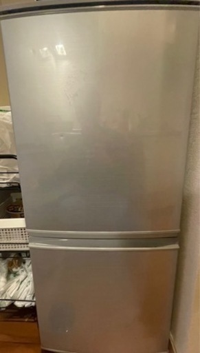 シャープ 冷蔵庫 小型 2ドア つけかえどっちもドア137L シルバー SJ-D14C-S