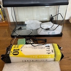 大型水槽　GEX デュアルクリーン600  上部濾過フィルター付き