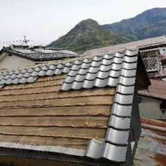 土蔵の瓦　23日まで